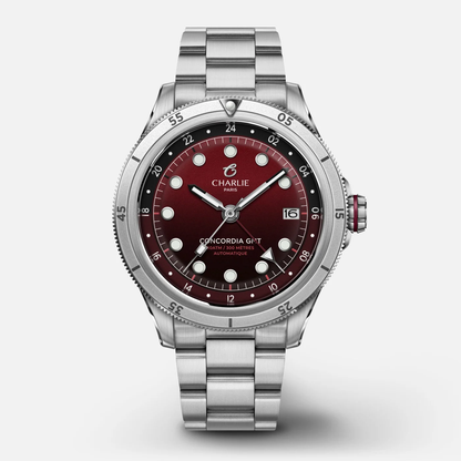 Montre Charlie Paris : Concordia GMT Automatique Bordeaux