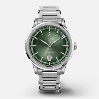 MONTRE CHARLIE PARIS : ALLIANCE AUTOMATIQUE VERT