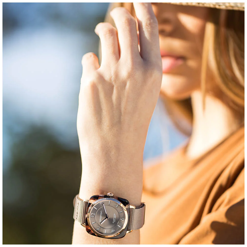MONTRE BRISTON : CLUBMASTER CHIC TAUPE 21536.SA.UBR.30.NT
