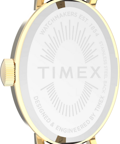 Timex : Cavatina doré blanc 19 mm, vue de présentation