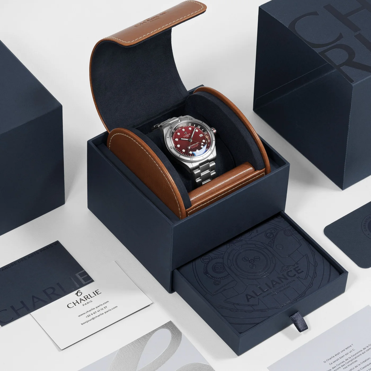 Montre Charlie Paris : Concordia GMT Automatique Bordeaux