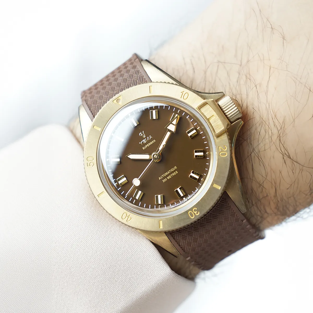 Reloj Yema: Superman Bronce Marrón CMM.10