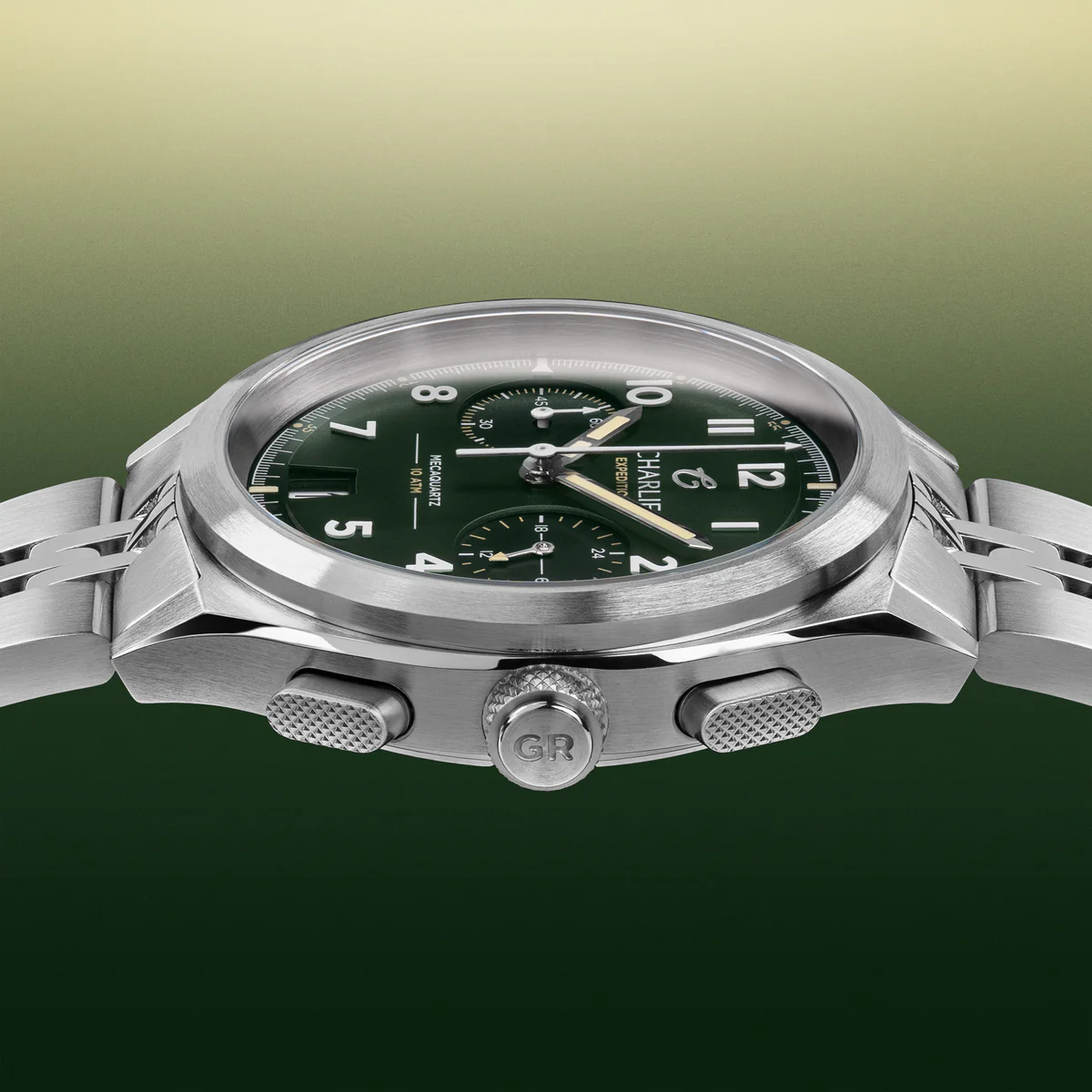 CHARLIE PARIS : GR - CHRONOGRAPHE - VERT
