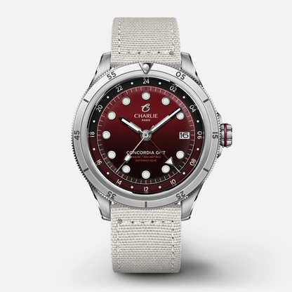 Montre Charlie Paris : Concordia GMT Automatique Bordeaux