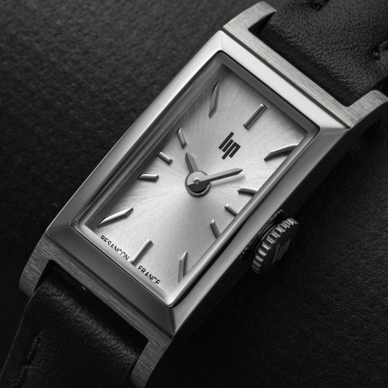 Montre LIP : Churchill T13 Baguette Argent & Noir 671931