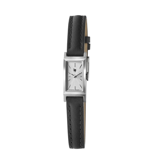 Montre LIP : Churchill T13 Baguette Argent & Noir 671931