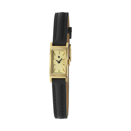 Montre LIP : Churchill T13 Baguette Doré & Noir 671932