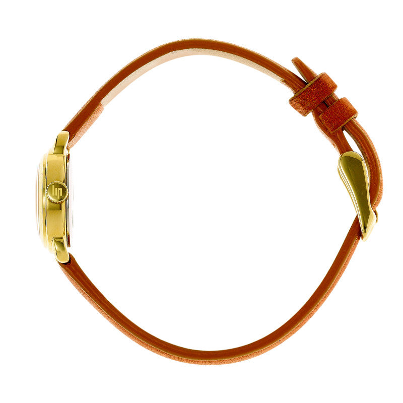 Montre LIP : Henriette Blanc & Or 671196