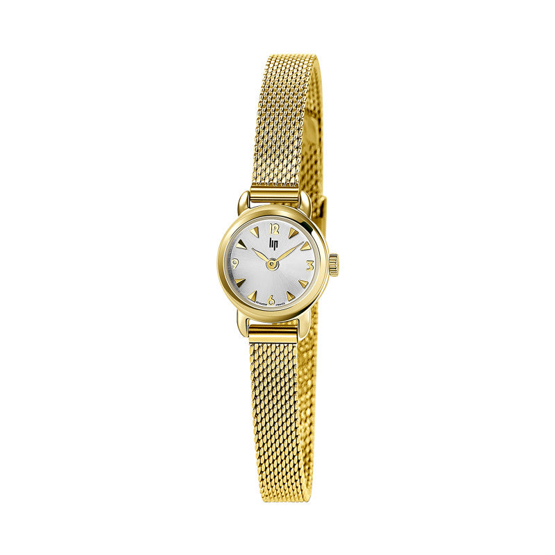 Montre LIP : Henriette Blanc & Or 671265