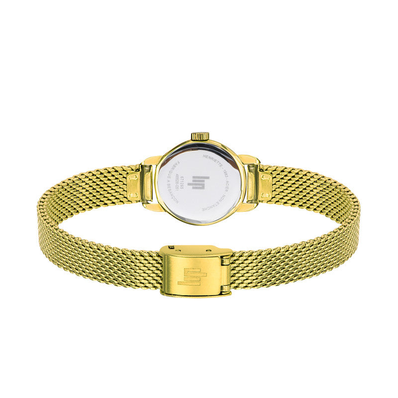 Montre LIP : Henriette Blanc & Or 671265