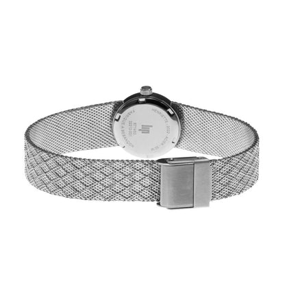 Montre LIP : Henriette Manchette Blanc & Argent 671450