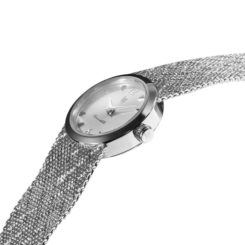 Montre LIP : Henriette Manchette Blanc & Argent 671450
