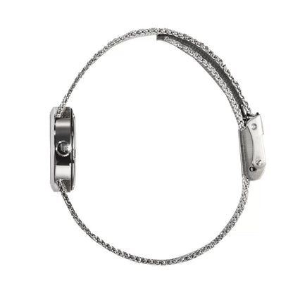 Montre LIP : Henriette Manchette Blanc & Argent 671450