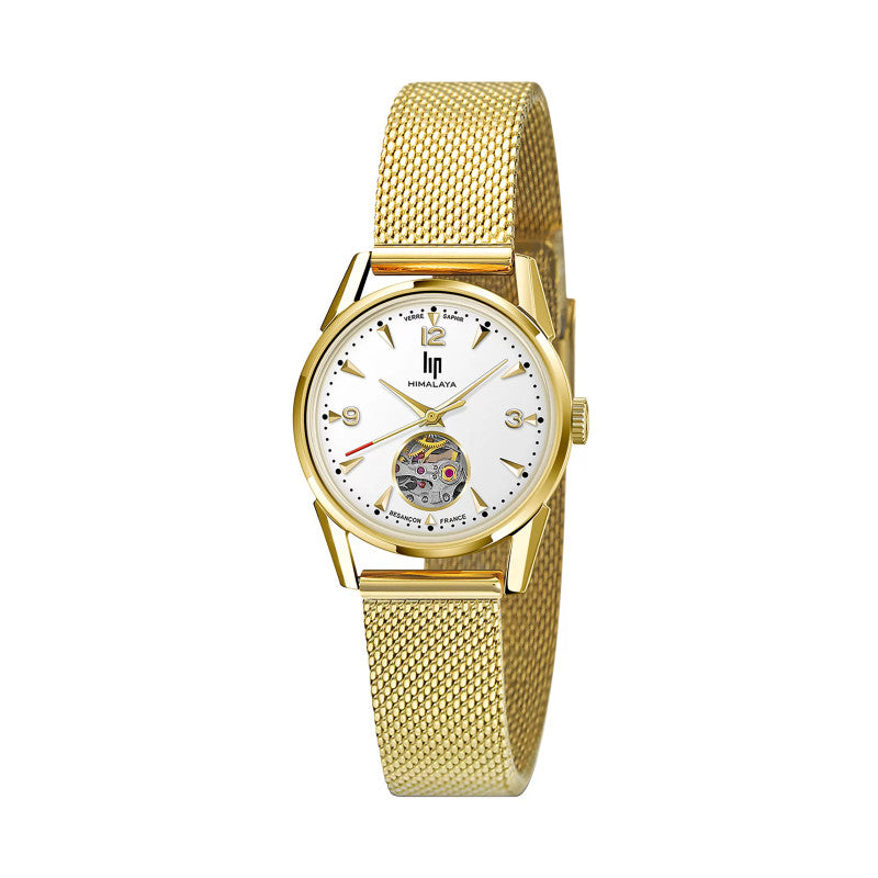 Montre LIP : Himalaya Automatique Coeur Ouvert 29 mm Doré 671724