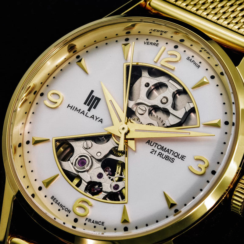 Montre LIP : Himalaya Automatique Sablier 33,5 mm Doré 671681