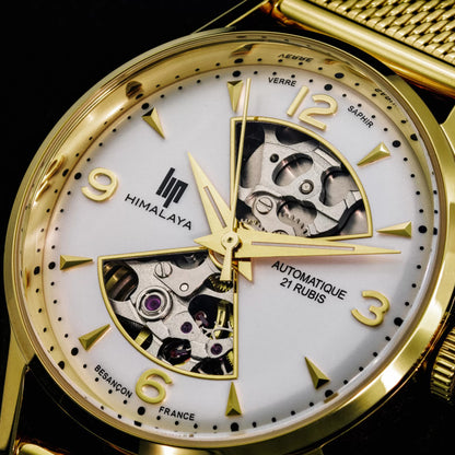 Montre LIP : Himalaya Automatique Sablier 33,5 mm Doré 671681