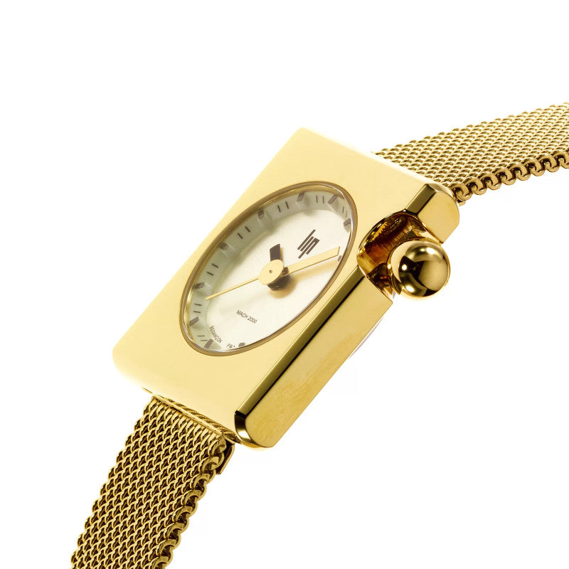 Montre LIP : MACH 2000 Mini Square Doré 671177