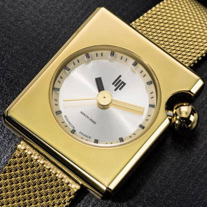 Montre LIP : MACH 2000 Mini Square Doré 671177