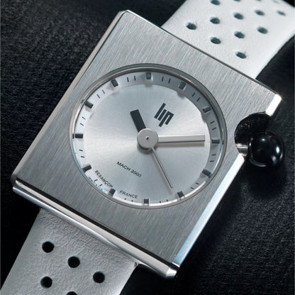 Montre LIP : MACH 2000 Mini Square Blanc 671193