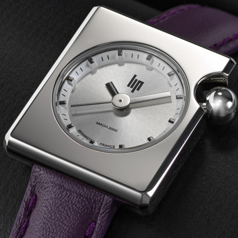 Montre LIP : Mach 2000 Mini Square Violette 671665