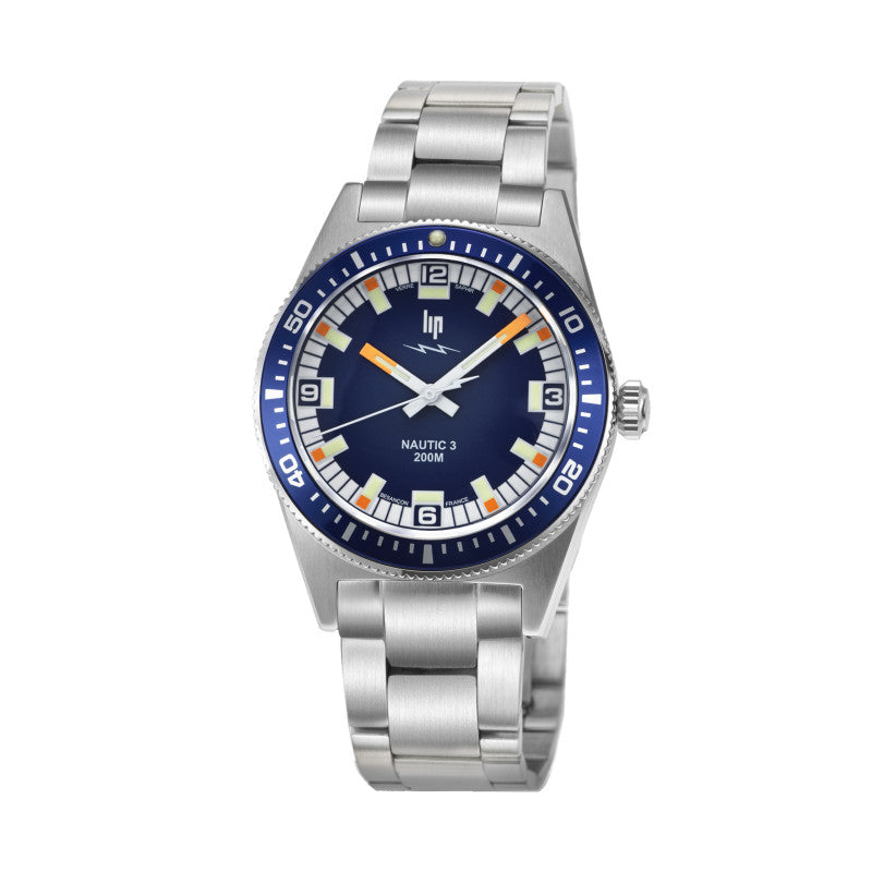 Montre LIP : Nautic 3 Quartz Bleu 671862