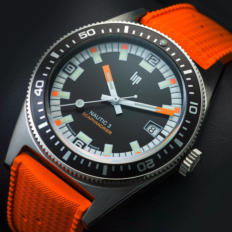 Montre LIP : Nautic 3 Automatique Sapeurs-Pompiers Scaphandrier 670098