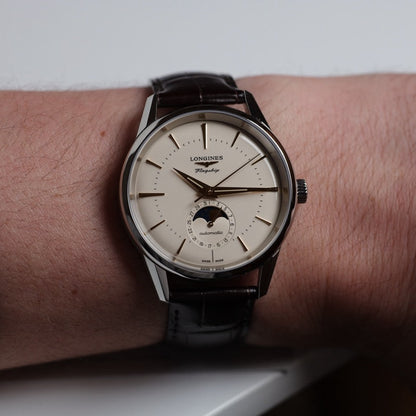 LONGINES WATCH: FLAGSHIP HERITAGE MOONPHASE 38.5 MM L4.815.4.78.2