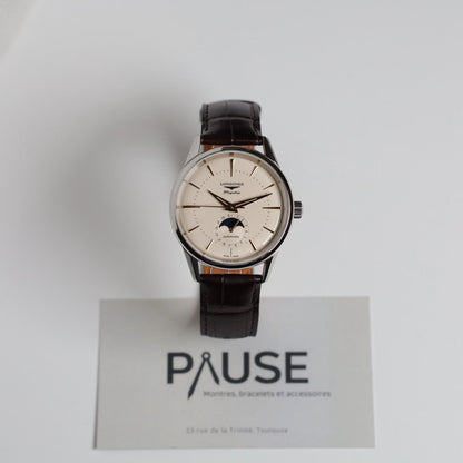 LONGINES WATCH: FLAGSHIP HERITAGE MOONPHASE 38.5 MM L4.815.4.78.2