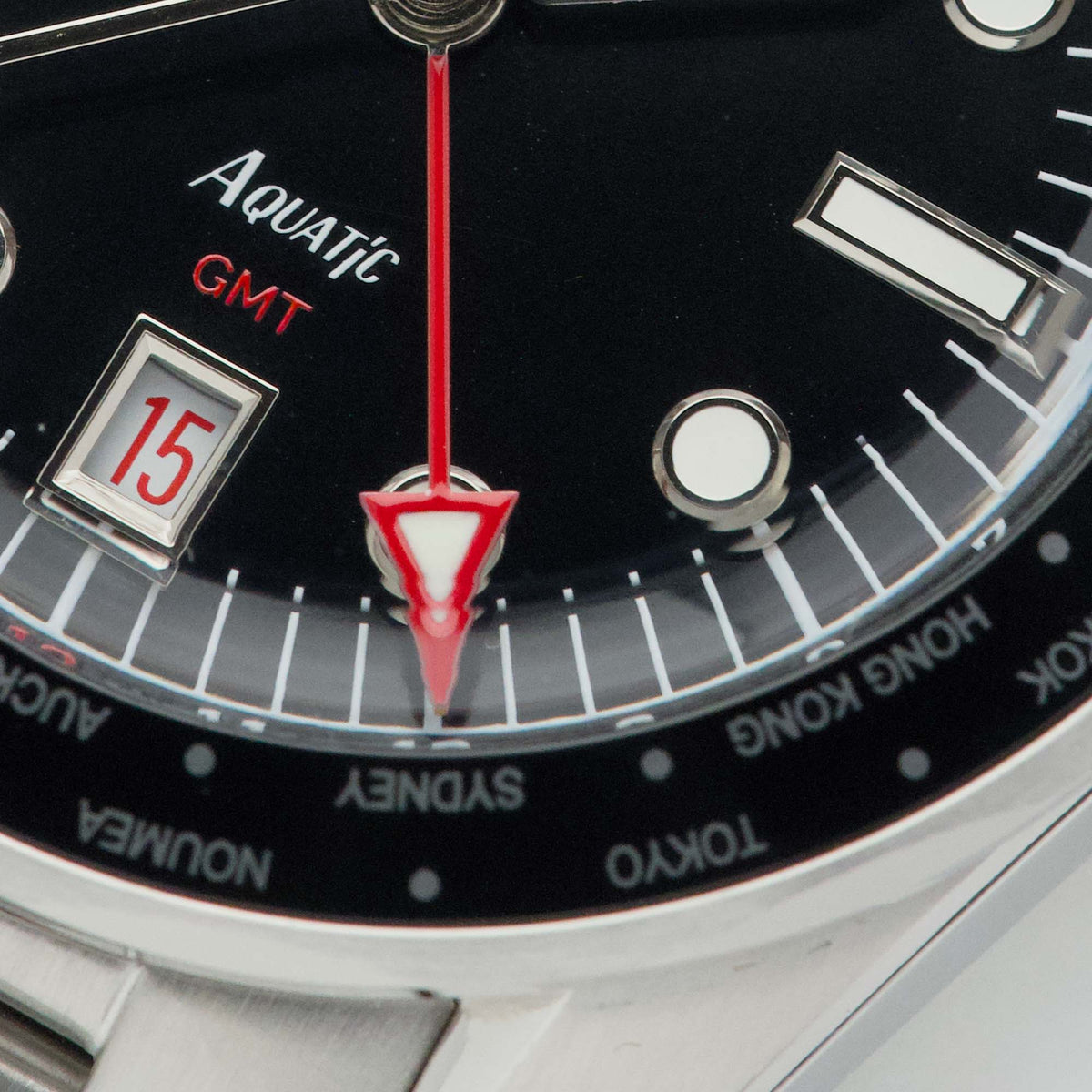 HTD Aquatìc GMT World Timer — détail du cadran