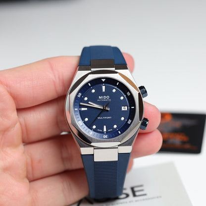 MONTRE MIDO : MULTIFORT 8 TWO CROWNS BLEU M047.507.17.041.00
