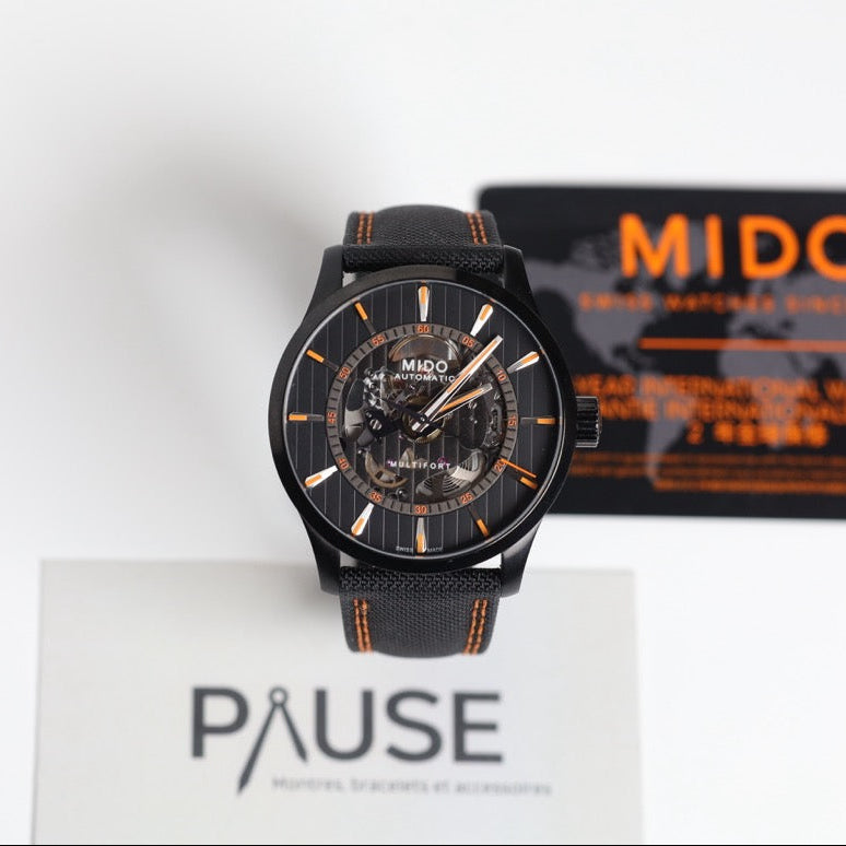 RELOJ MIDO: MULTIFORT SKELETON VERTIGO M038.436.37.051.00