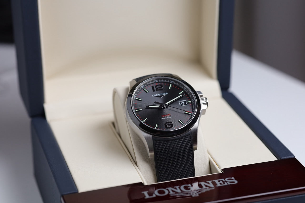 LONGINES WATCH: CONQUEST VHP QUARTZ L3.719.4.56.9