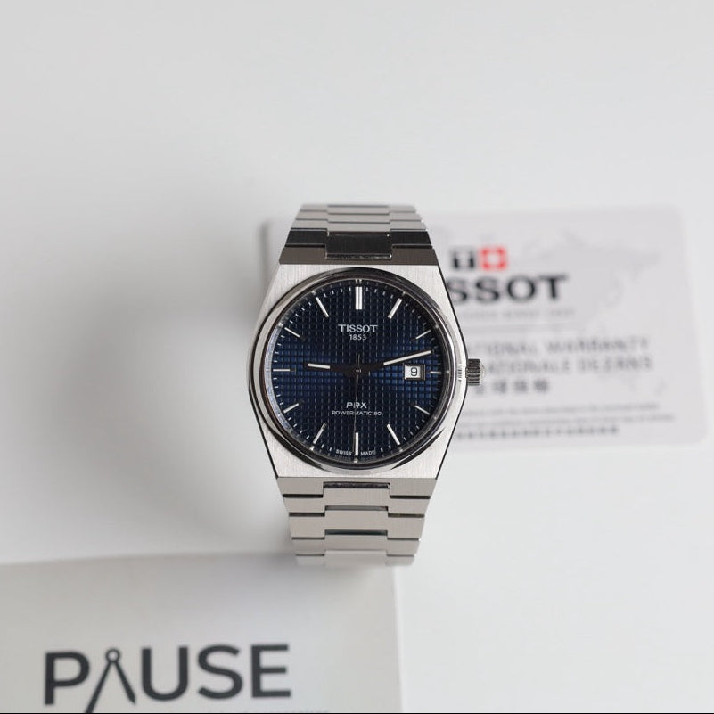 TISSOT WATCH: PRX POWERMATIC 80 BLUE T1374071104100