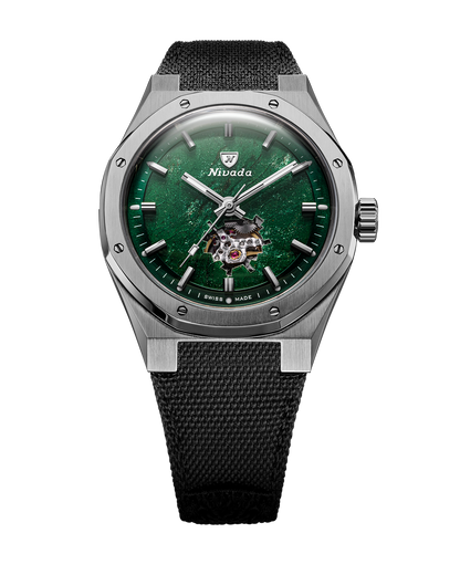 Nivada F77 Aventurine verte bracelet toile