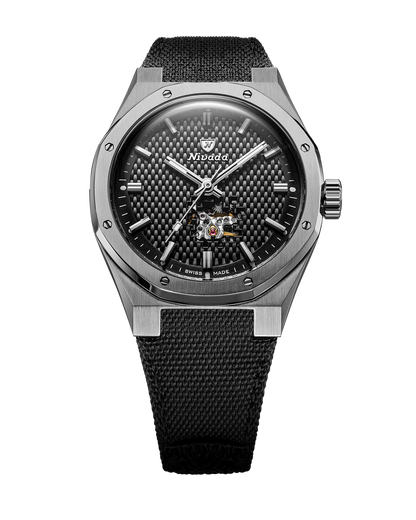 Nivada F77 Noir bracelet toile