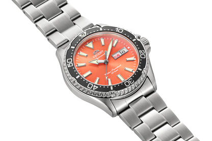Montre Orient : Mako 42 Orange RA-AA0826Y