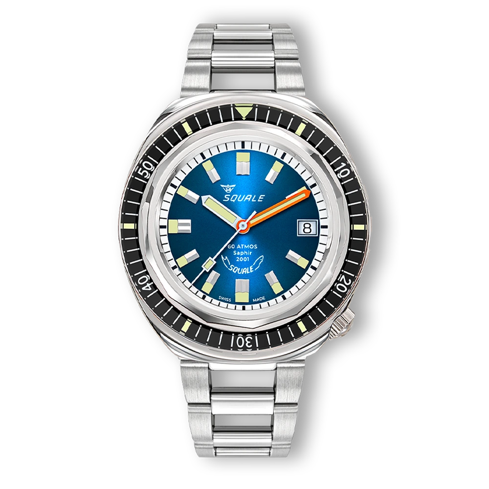 Squale 2001 Sunray Blue, vue de face