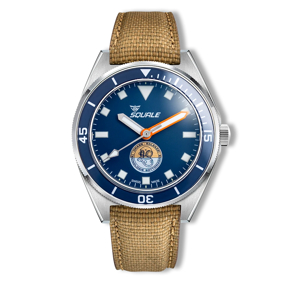 Squale Galeazzi Artiglio, vue de face sur microfibre sable