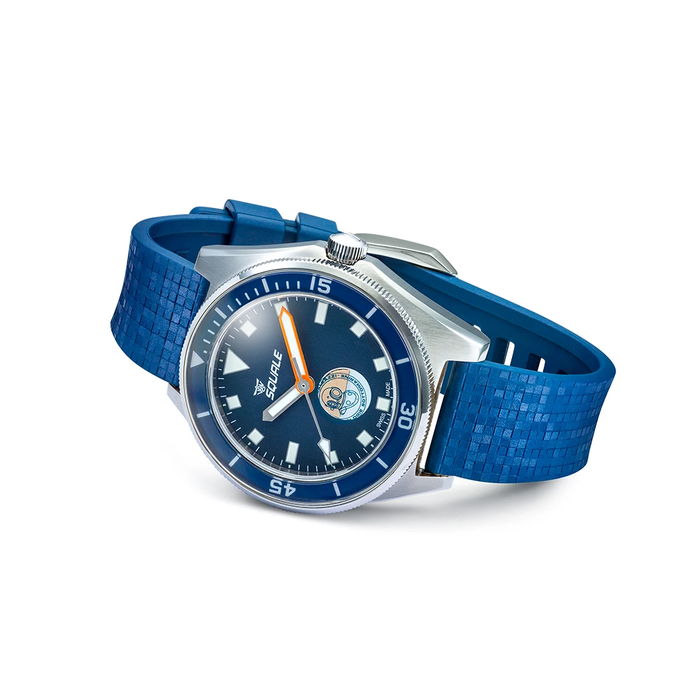 Squale Galeazzi Artiglio, bracelet caoutchouc bleu inclus