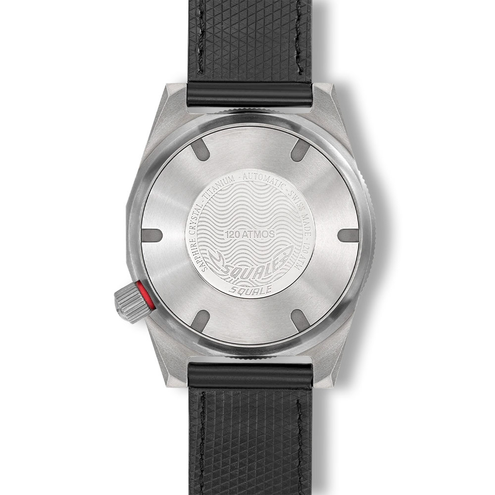 Squale Master Grand Bleu, fond du boîtier