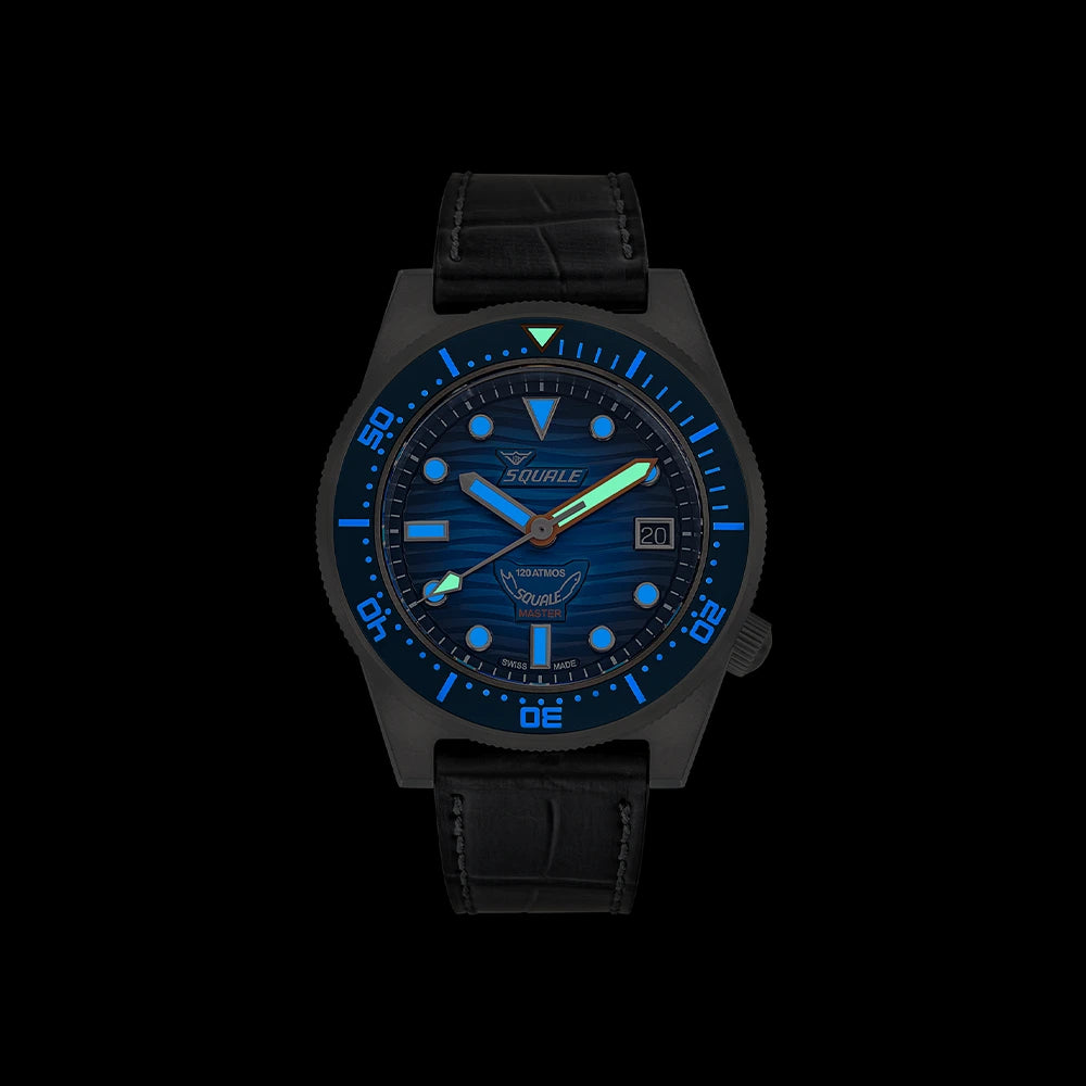Squale Master Grand Bleu, luminescence