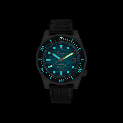 Squale Master Grand Vert, luminescence