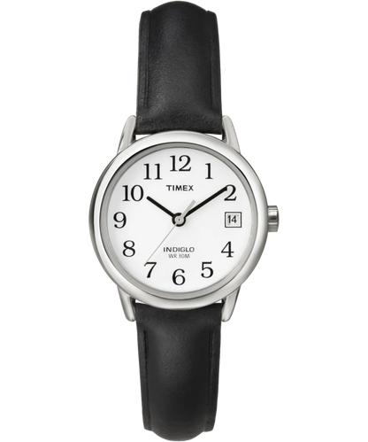Timex : Easy Reader argenté blanc 25 mm T2H331, vue de face