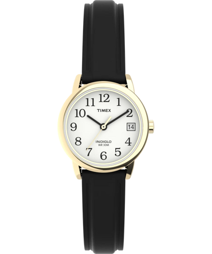 Timex : Easy Reader doré blanc 25 mm T2H341, vue de face