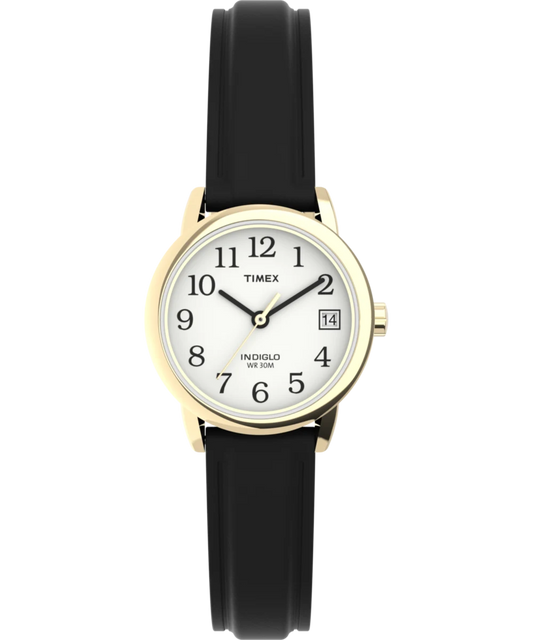 Timex : Easy Reader doré blanc 25 mm T2H341, vue de face