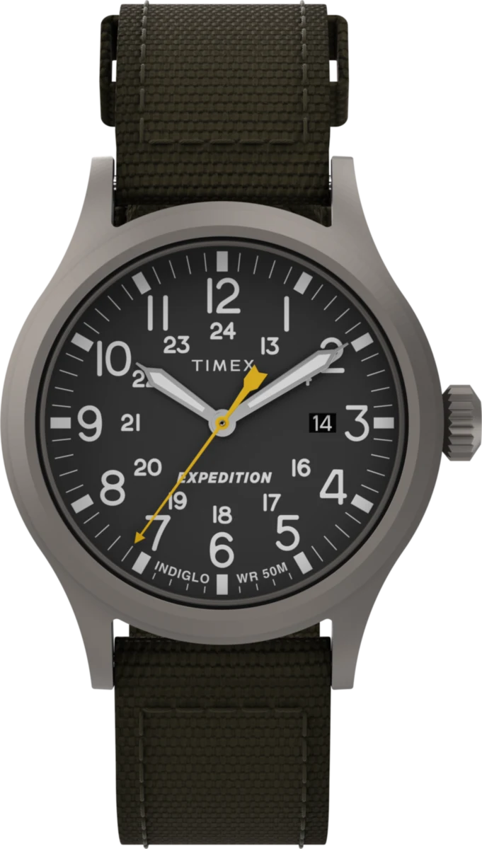 Timex : Expedition Scout noir 40 mm T49961, vue de face