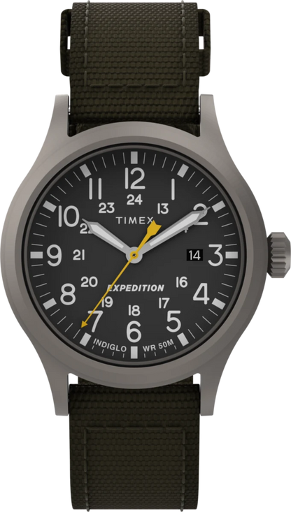 Timex : Expedition Scout noir 40 mm T49961, vue de face