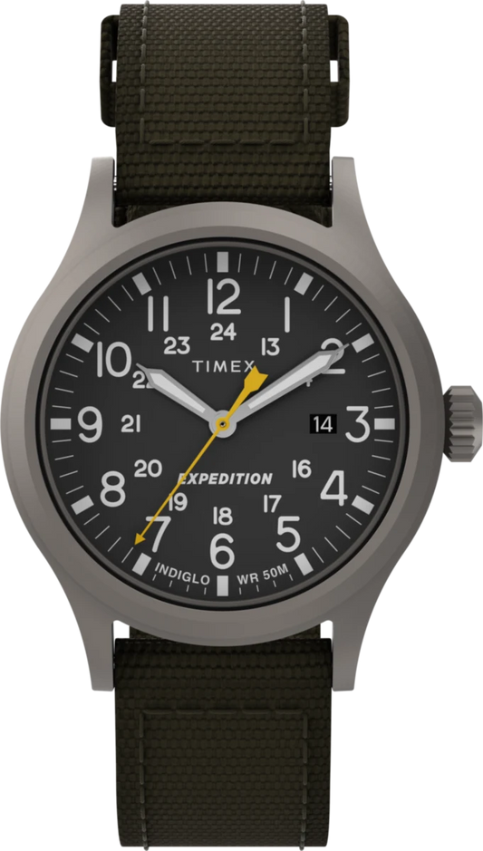 Timex : Expedition Scout noir 40 mm T49961, vue de face