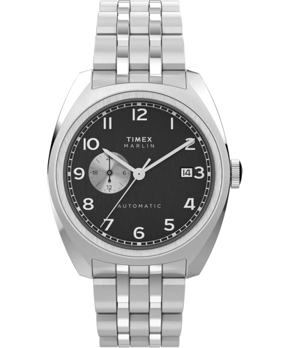 Timex : Marlin automatique noir 39 mm TW2W58800, vue de face