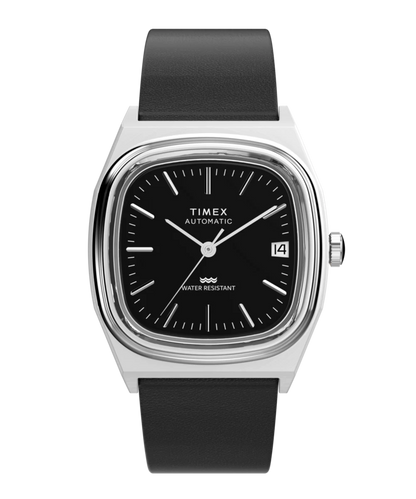 Timex : 1983 E Line automatique noir 34 mm TW2Y07500, vue de face